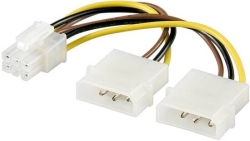  Marca non in elenco CAVO SDOPPIATORE ALIMENTAZIONE MOLEX A 6PIN PER SK VIDEO PCI-E (AKPCIP6)