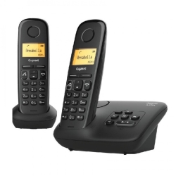 Siemens TELEFONO CORDLESS GIGASET A270A DUO NERO VIVAVOCE (SIEA270ADUO)