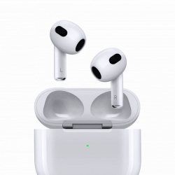 Apple AURICOLARI AIRPODS 3 (TERZA GENERAZ.) MPNY3TY/A BIANCO CON CUSTODIA DI RICARICA LIGHTNING