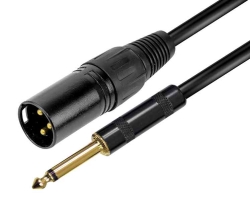 Ridem CAVO AUDIO XLR M - JACK 6.3MM - 5MT (RDM C185)