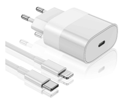  Marca non in elenco ADATTATORE CARICATORE IPHONE CAVO DA USB-C A LIGHTNING - 20W