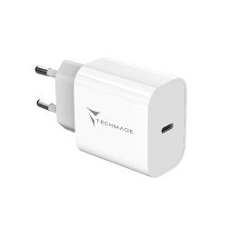 Techmade CARICABATTERIE 20W 1 PORTA USB-C FAST CHARGE (TM-381B)