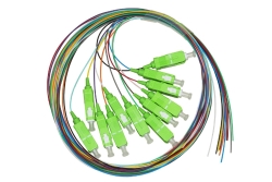 Link SET 12 CAVI PIGTAIL FIBRA OTTICA COLORATI CONNETTORI SC APC SINGLEMODE MT.2 (LKSC12APC)