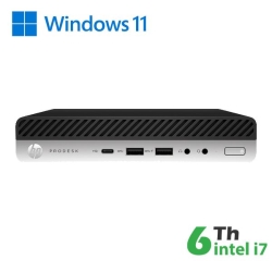 HP MINI PC HP 600-800 G3 INTEL i7-6X00T 16GB 480GB SSD WIN11 PRO - Ricondizionato