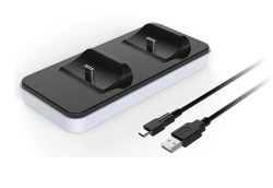  Marca non in elenco DOCK DUAL CHARGER PAD PS5 - BASE RICARICA FINO A 2 CONTROLLER PLAYSTATION 5 DUALSENSE (CS200 LT)