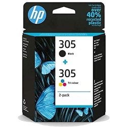 HP CARTUCCIA ORIGINALE 6ZD17AE N.305 PACK NERO+COLORE