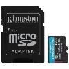 Kingston TRANS FLASH 64 GB CANVAS GO PLUS (SDCG3/64GB) CLASS 10 (CON ADATTATORE)