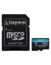 Kingston TRANS FLASH 512 GB CANVAS GO PLUS (SDCG3/512GB) CLASS 10 (CON ADATTATORE)