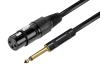 Ridem CAVO AUDIO XLR F - JACK 6.3MM MONO - 6MT (RDM C76)